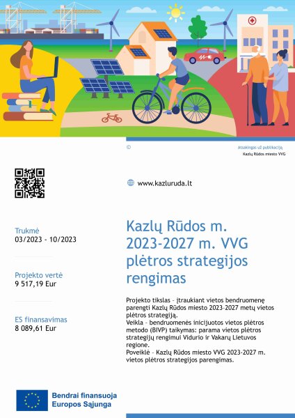 Kazlų Rūdos miesto 2023-2027 metų vietos veiklos grupės plėtros strategijos rengimas