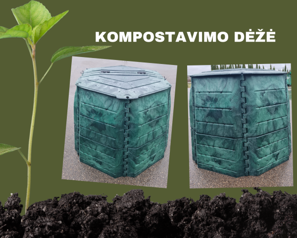 Kazlų Rūdos savivaldybės gyventojams bus pradedamos dalinti kompostavimo dėžės