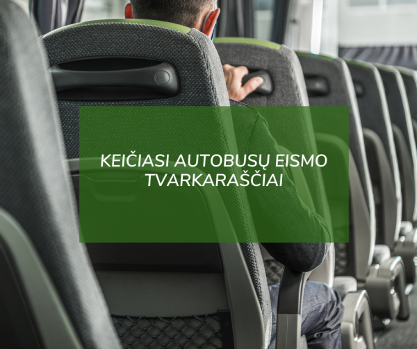 Keičiasi autobusų eismo tvarkaraščiai